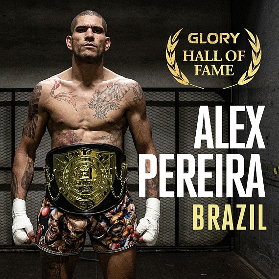 ExUFC Champ Alex Pereira Inducted into Glory Kickboxing Hall of Fame